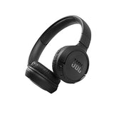 JBL Tune 510BT: Wireless On-Ear Headphones with Purebass Sound - Black