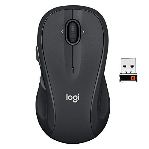 Logitech M510 Wireless Computer Mouse for PC with USB Unifying Receiver - Graphite