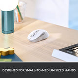 Logitech Signature M650 Wireless Mouse - For Small to Medium Sized Hands, 2-Year Battery, Silent Clicks, Customizable Side Buttons, Bluetooth, for PC/Mac/Multi-Device/Chromebook - Off White