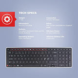 Contour Design Ultimate Workstation Red Wireless - Includes RollerMouse Red & Balance Keyboard - Wireless Ergonomic Keyboard and Mouse Combo - Compatible with Mac & PC Computers