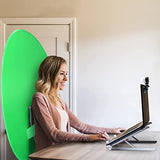 Webaround Big Shot 56" | Green | Portable Collapsible Webcam Backdrop | Attaches to Any Chair | Wrinkle-Resistant Fabric | Ultra-Quick Setup and Takedown | Perfect for Zoom, Webex, Teams, etc.