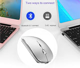 Rechargeable Bluetooth Wireless Mouse for Laptop iPad Pro iPad Air MacBook Pro MacBook Air MacBook Chromebook Win8/10