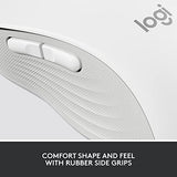 Logitech Signature M650 Wireless Mouse - For Small to Medium Sized Hands, 2-Year Battery, Silent Clicks, Customizable Side Buttons, Bluetooth, for PC/Mac/Multi-Device/Chromebook - Off White