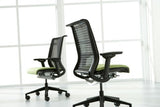 Steelcase Think Chair, Licorice 3D Knit Back with Black Fabric Seat