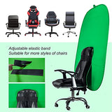 RGTBANWPN Green Screen Chair, 59in Portable Green Screen, Portable Background, 4.65ft Green Background Screen Portable, Chroma Key Green for Video