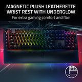 Razer BlackWidow V4 Pro Wired Mechanical Gaming Keyboard: Yellow Mechanical Switches - Linear & Silent - Doubleshot ABS Keycaps - Command Dial - Programmable Macros - Chroma RGB - Magnetic Wrist Rest