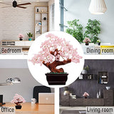 Parma77 Feng Shui Natural Rose Pink Quartz Crystal Money Tree Bonsai Style Decoration for Wealth and Luck