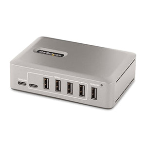 StarTech.com 10-Port USB-C Hub, 8x USB-A + 2x USB-C, Self-Powered w/ 65W Power Supply, USB 3.1 10Gbps Desktop/Laptop USB Hub w/ Charging